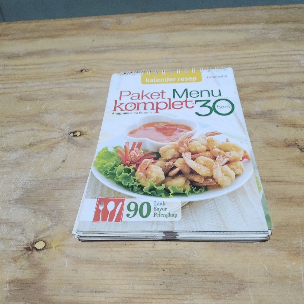 Buku Kalender Resep Paket Menu Komplet 30 Hari