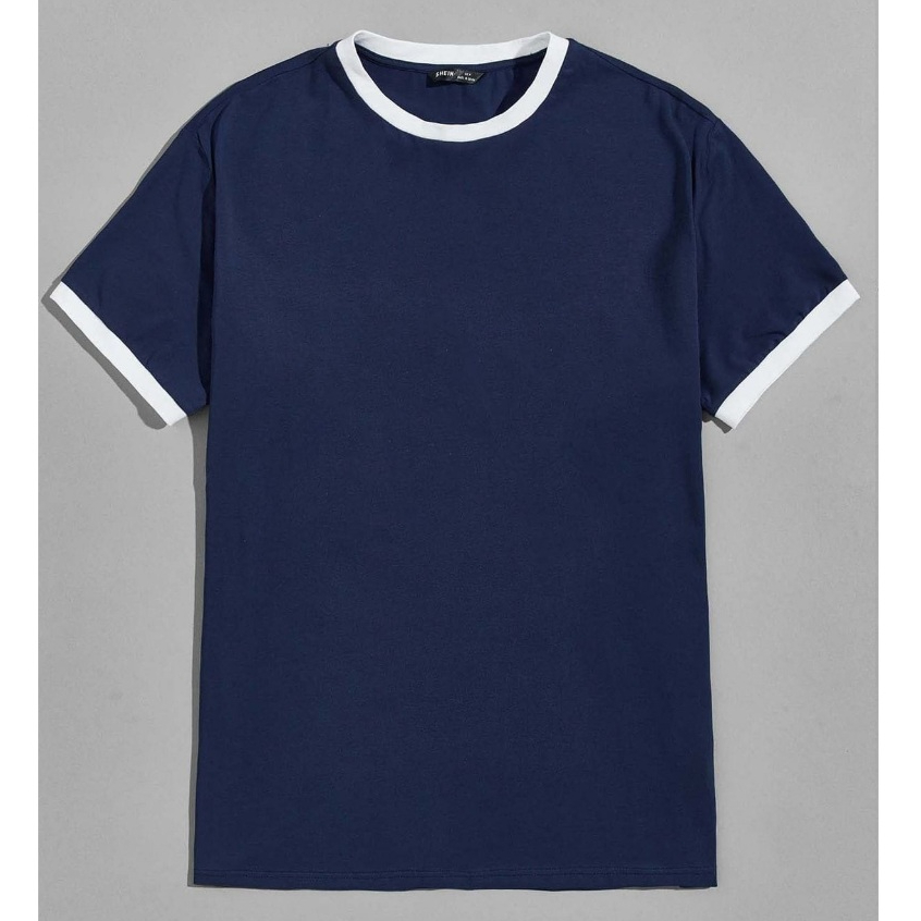 Kaos Polos Heavyweight Classic Ringer T-Shirt // Kaos Pria Single terbaru suke