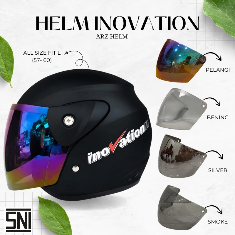 ARZ-Helm Half Face Model Seperti Helm Gm Original | Helm Inovation Untuk Pria Dan Wanita Dewasa