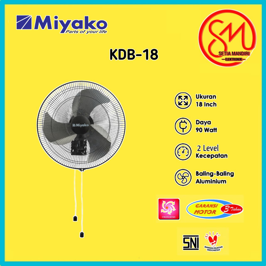 Kipas Angin Miyako Tornado Fan KLB18 Kipas Meja - [18 Inch] / KDB18 - KDB18 PL Kipas Dinding
