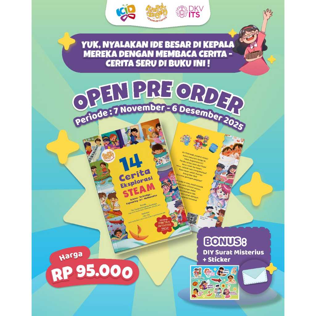 Kumpul Dongeng: 14 Cerita Eksplorasi STEAM, Buku Kumpulan Cerita, Buku Cerita Anak, [Kiddo]