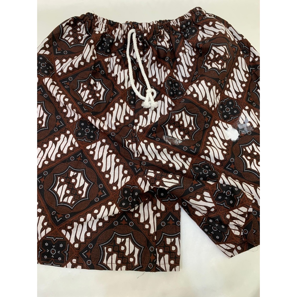 Celana Pendek Batik Jogja Pria Wanita Murah / Celana Santai Batik Pria Wanita Dewasa / Celana Pendek