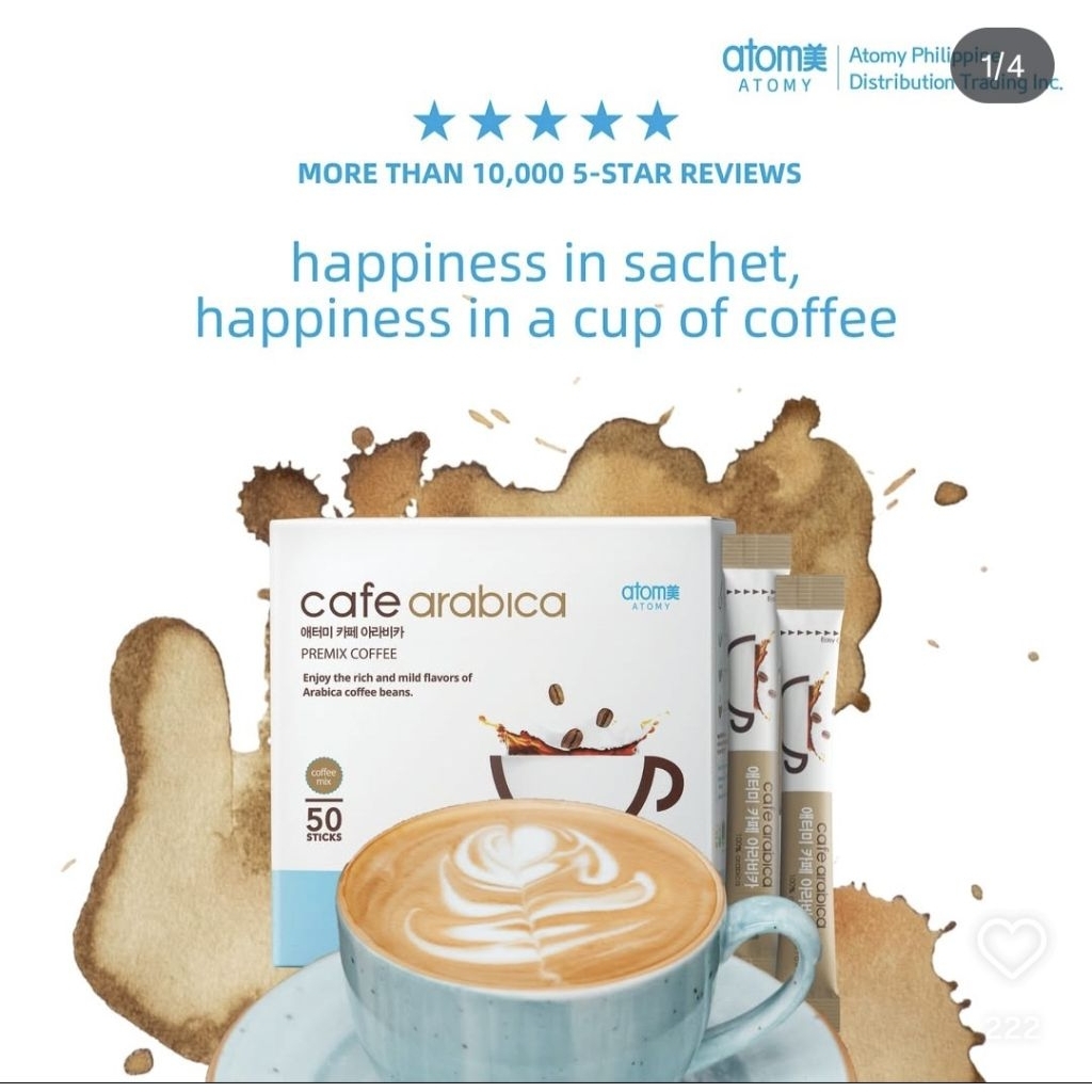 Cafe Arabica Kopi Korea (5 sachet/1paket) ramah di lambung