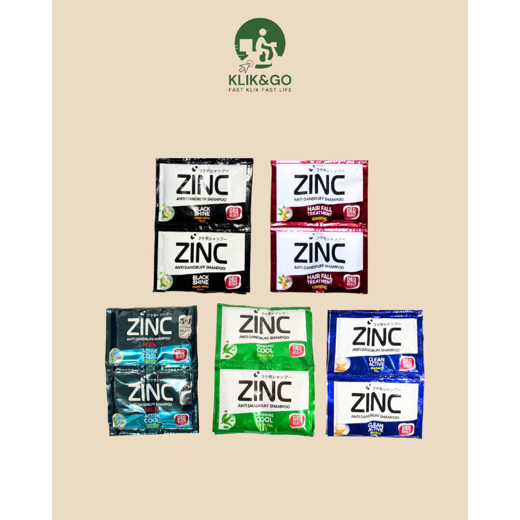 Shampo Zinc 1 Renceng / Shampo Zinc Renceng 24 sachet