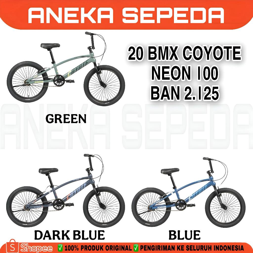 SEPEDA ANAK LAKI LAKI BMX 20" INCH NEON 100 , 200 , 300 , 300D SUPERMAN / VBRAKE / DISCBRAKE BAN 2.1