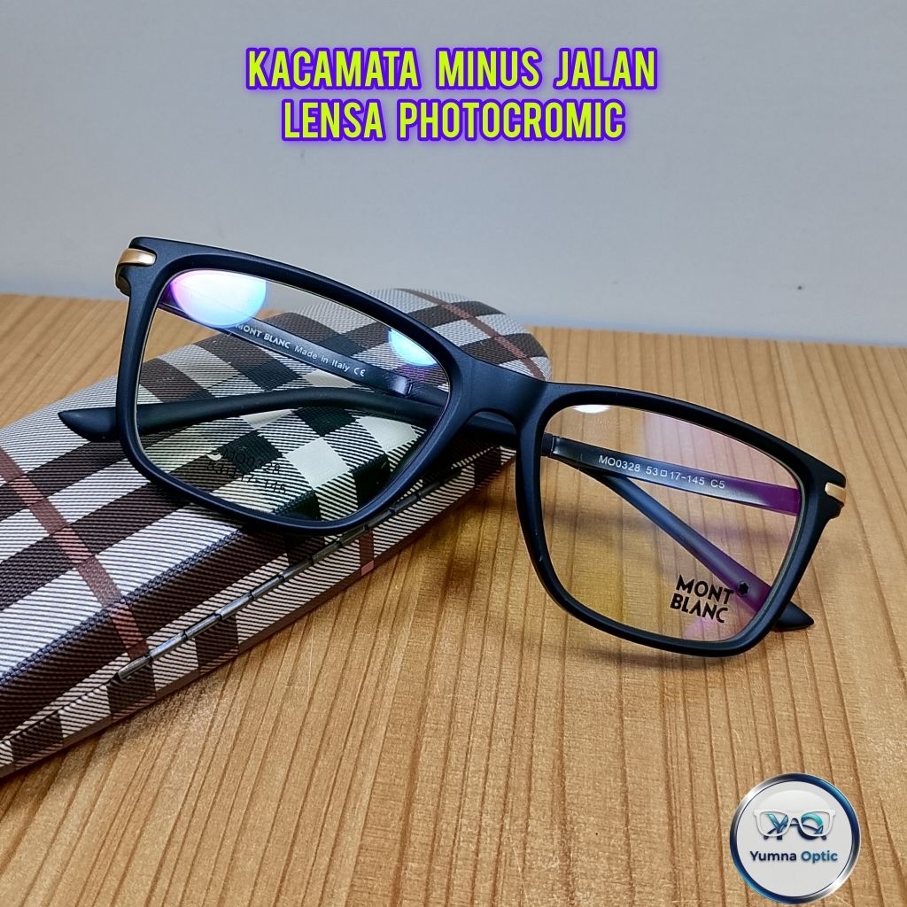 Lensa minus jalan kacamata Antiradiasi/photocromic/Bluecromic/Frem pria wanita