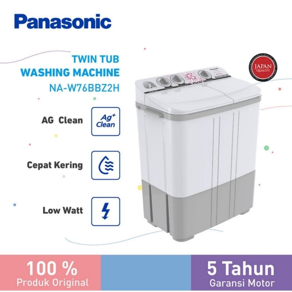 MESIN CUCI PANASONIC 2 TABUNG 7KG