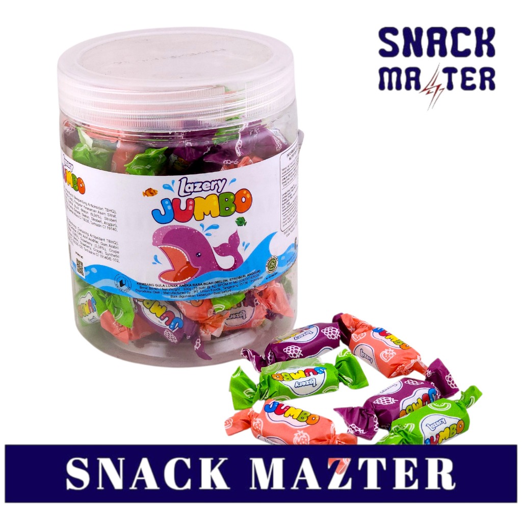 Lazery Jumbo Toples - Netto 300gr (75 butir @4gr)