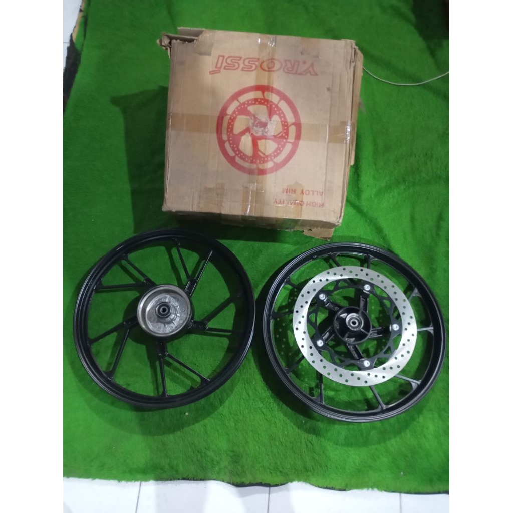 velg racing model satria fu, pnp yamaha tromol kecil merk VROSSI