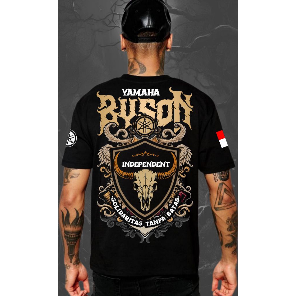Kaos Yamaha Byson Warna Hitam