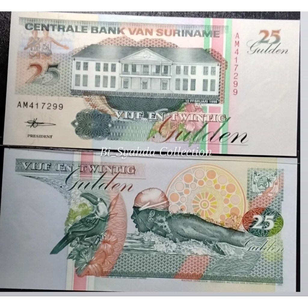 UANG SURINAME 50 GULDEN