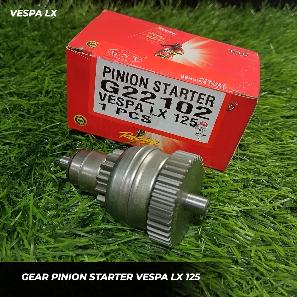 GIGI/GEAR PINION STATER VESPA LX 125 GIGI STATER VESPA LX125/150 GEAR PINION VESPA LX125/150 GNT IMP