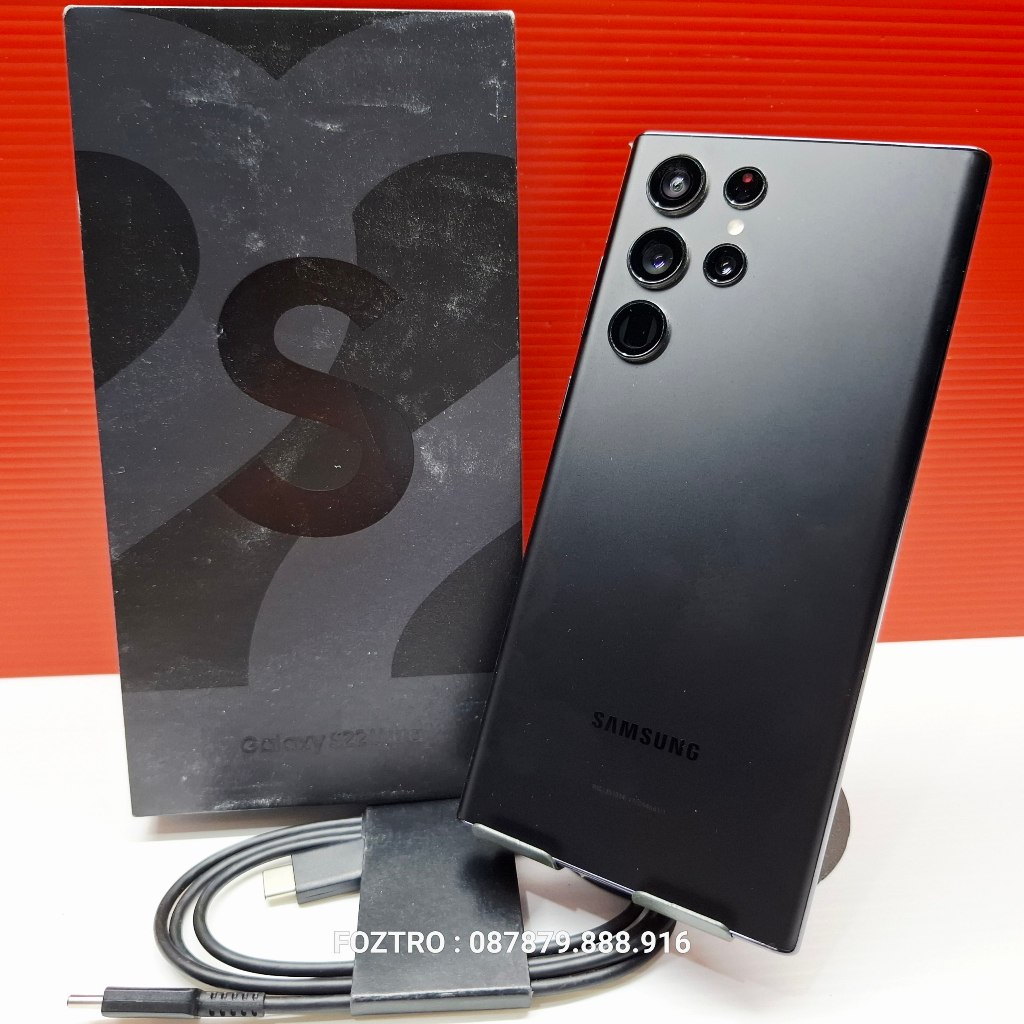 Samsung Galaxy S22 Ultra 12/256GB Fullset Resmi SEIN