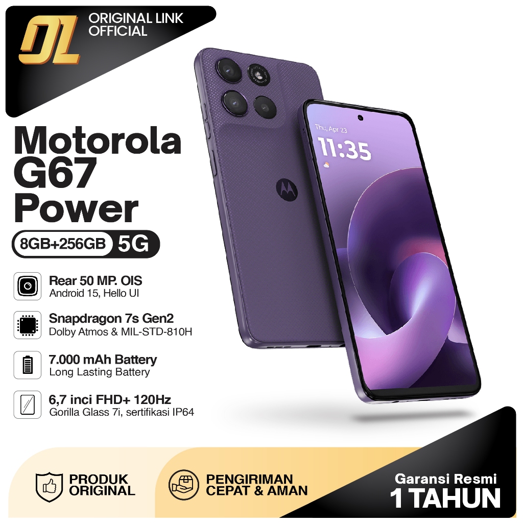 Motorola G67 Power 5G 8/256 GB RAM 8GB ROM 256GB Original Smartphone