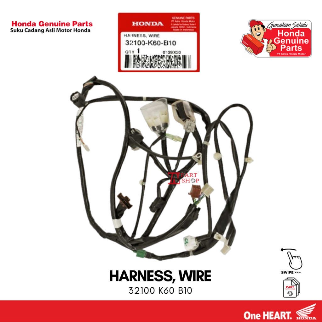 Kabel Body (Harness Wire) - Vario 125 ISS eSP K60 / 32100-K60-B10