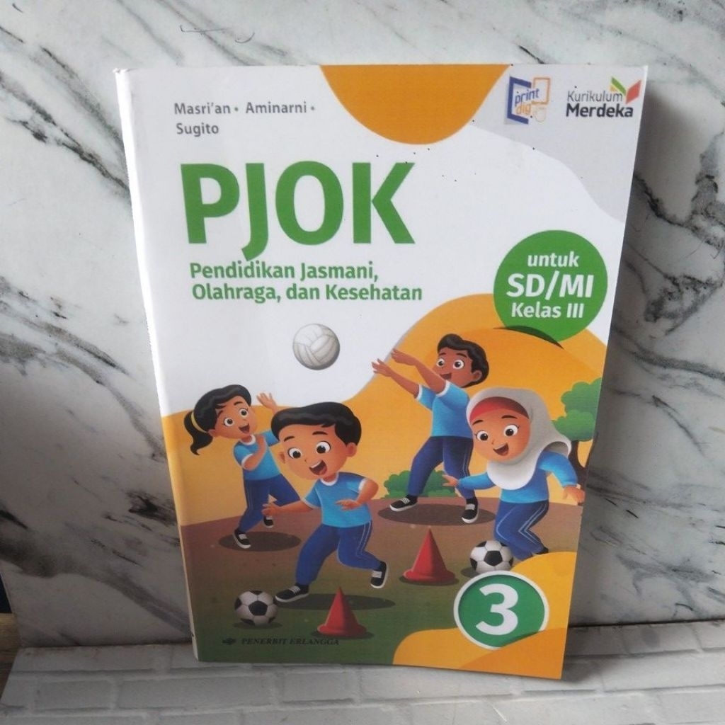 buku baru PJOK untuk SD MI kelas 3