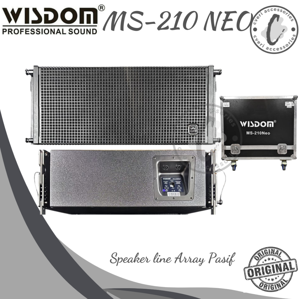 Wisdom MS-210 Neo Speaker line Array Pasif Oeiginal Wisdom MS210Neo