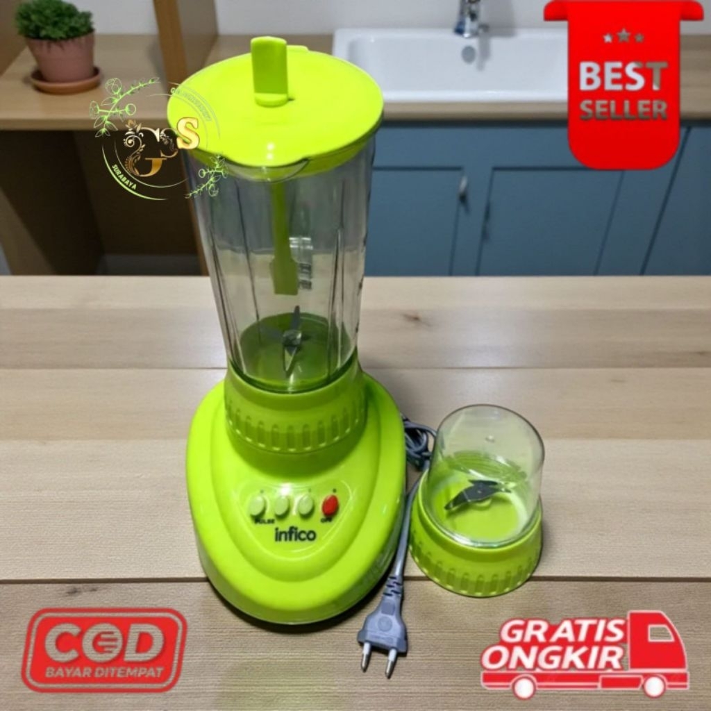 [GS] Blender Infico 2 in 1 Fusion IBL-230 plastik & Versa IBL-230K kaca kapasitas 1.2 Liter