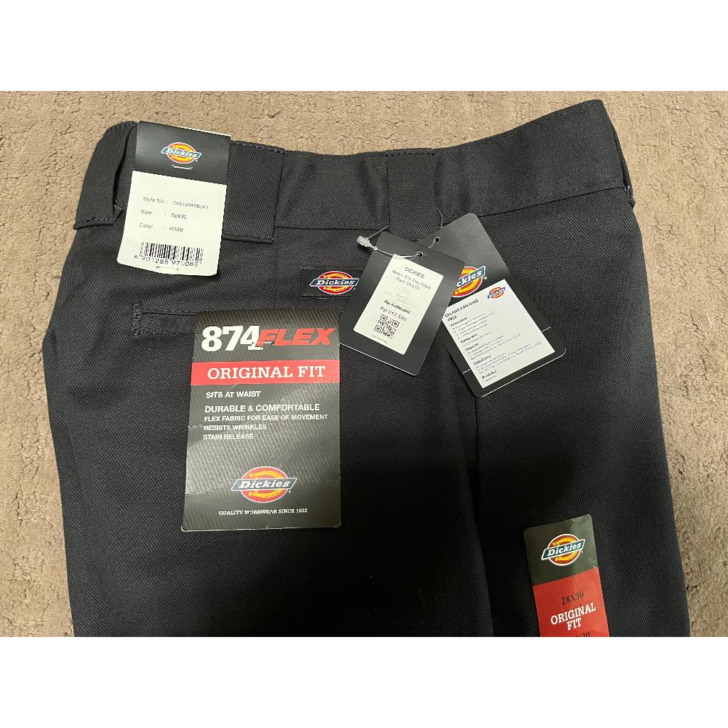 DICKIES - Men's Original 874 Flex Work Pants - Black (Size 28)
