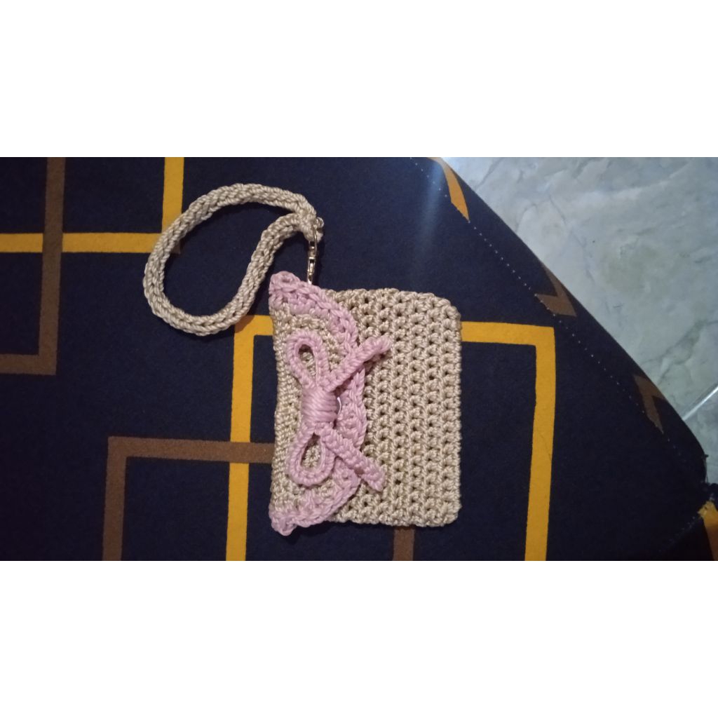 dompet koin rajut handmade