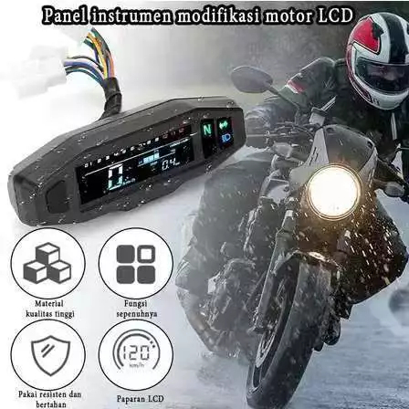 POOU IOT Speedometer Spidometer Digital Ktm Mini All Motor / Speedometer Odometer Kilometer Digital 
