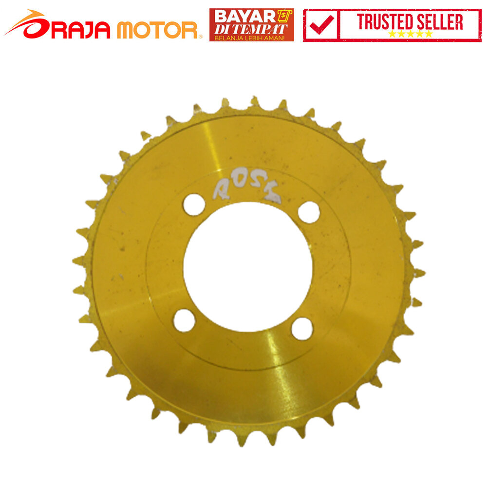 COD READY - Gir Belakang 36T - 428 Honda Supra / Grand / Win / Astrea - Star / Prima Posh - Gold - R