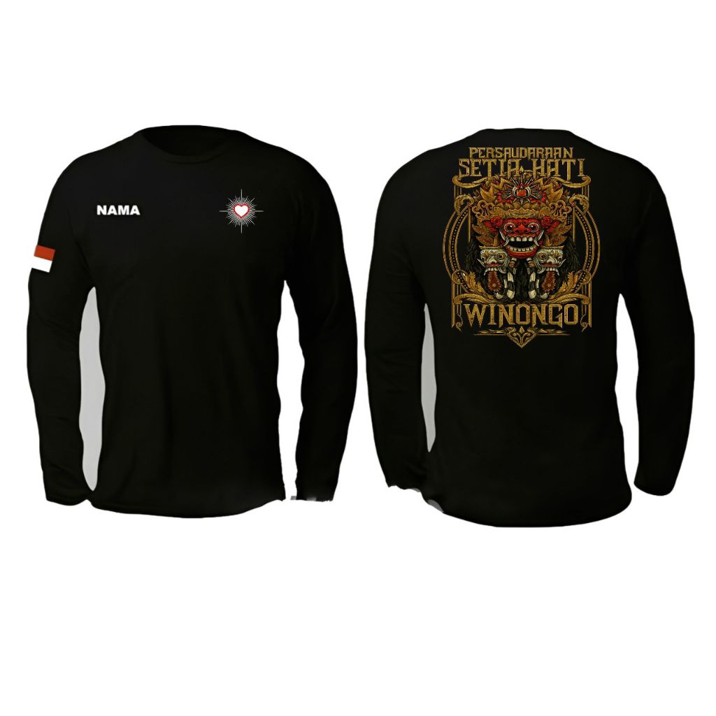 Kaos Lengan Panjang PERSAUDARAAN SETIA HATI WINONGO Kaos Distro Unisex