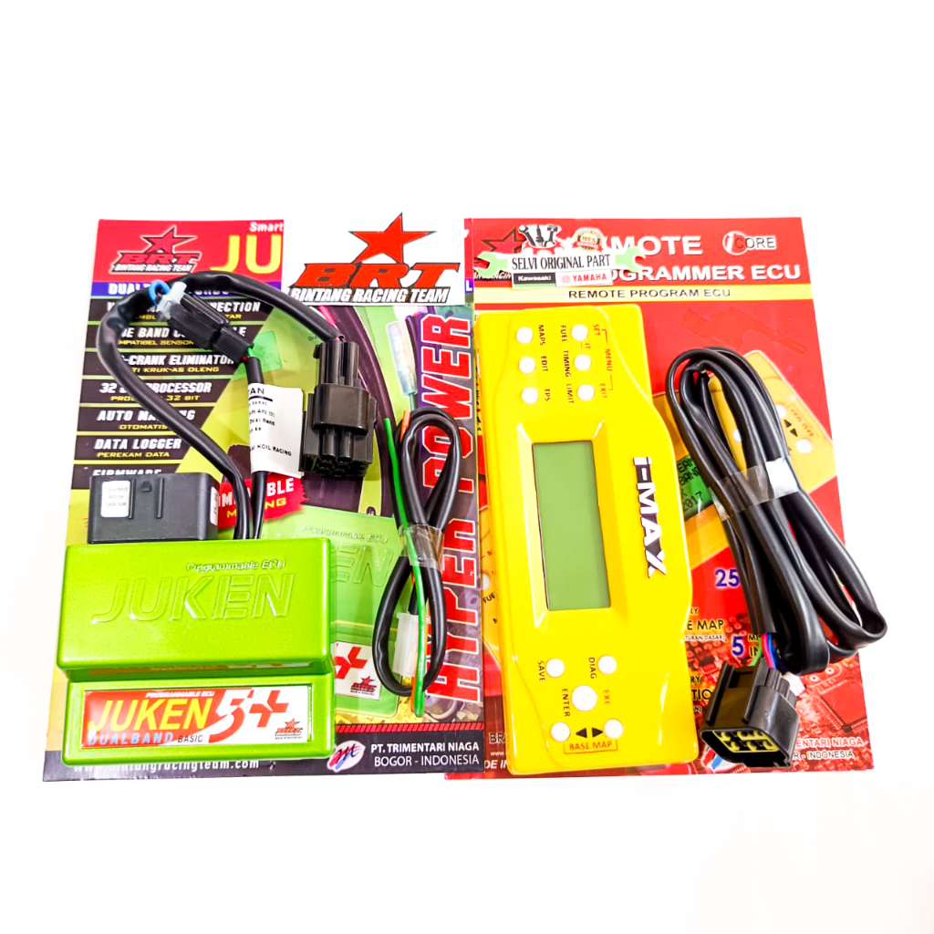 ECU JUKEN 5++ PLUS REMOTE JUKEN BRT MIO M3 SOUL GT 125 PIN 24 DUALBAND RACING TURBO