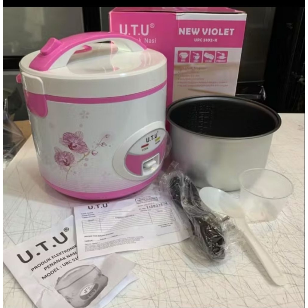 71. RICE COOKER MINI PORTABLE 1 LITER / MAGIC COM MINI SERBAGUNA, CEPAT MATANG & HEMAT LISTRIK