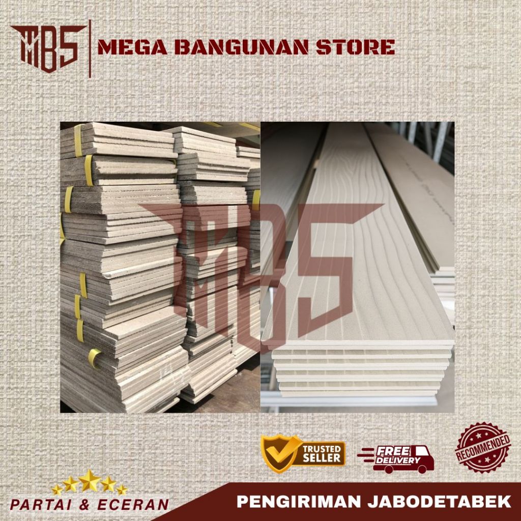 Lisplank Grc 10/20cm 2.4M / 30 cm 3 m  / TimberPlank Urat Kayu Grc / Lisplang Timber