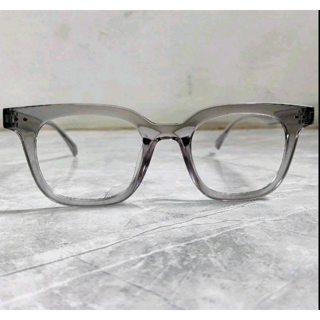 Frame Kacamata Bening Minus Clyder antiradiasi UNisex Model Kotak Kacamata Transparan Pria Wanita st