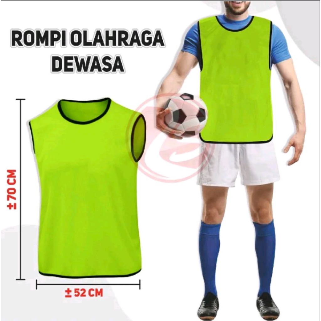Rompi sepak bola futsal dewasa rompi murah atasan olahraga rompi latihan sepak bola pria dewasa outd