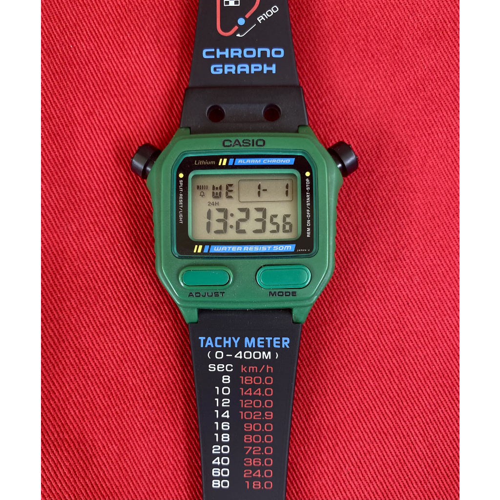 CASIO SW-200 GREEN (RARE - Japan Domestic Market)