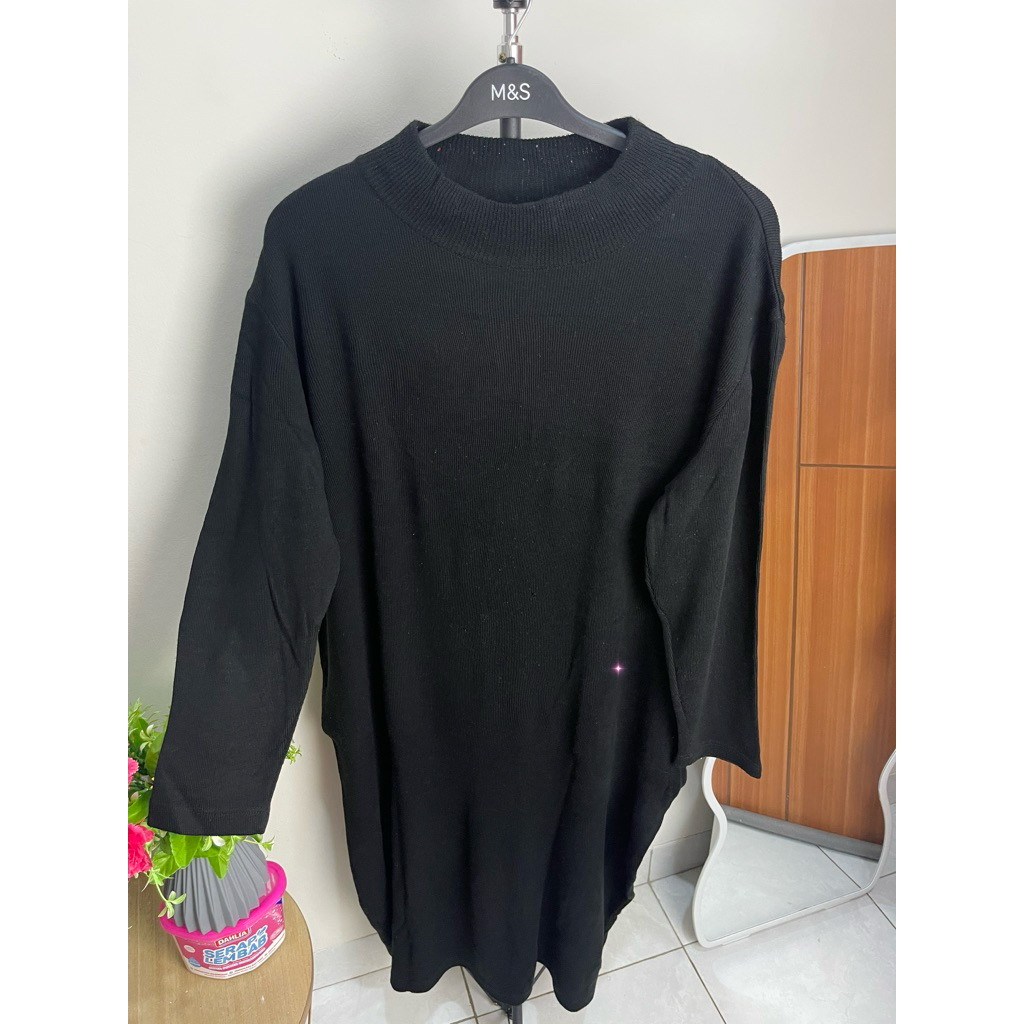 Dress rajut hitam (pl)