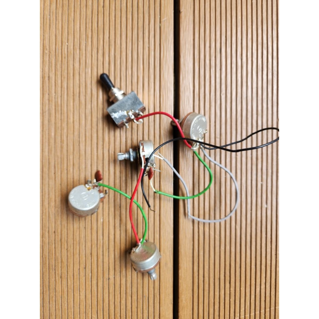 Pre Wiring Gitar PRS SE Mark Tremonti 2 Volume 2 Tone 1 Toggle Switch