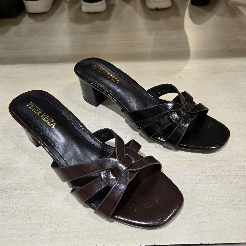 Peter keiza sandal heels 5cm wanita ringan empuk & ori size 36-40