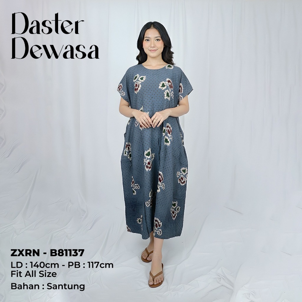 DASTER BATIK WANITA / BAJU WANITA / DASTER TERMURAH MOTIF BATIK ISABELA NILAMSARI RIA KENCANA