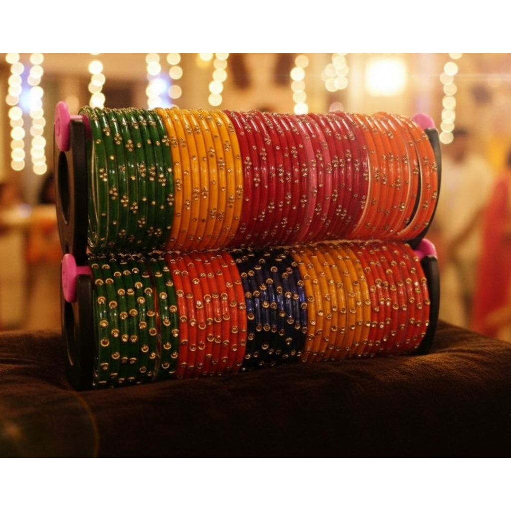 Gelang India Bangle Bangles Kaca Set Pesta
