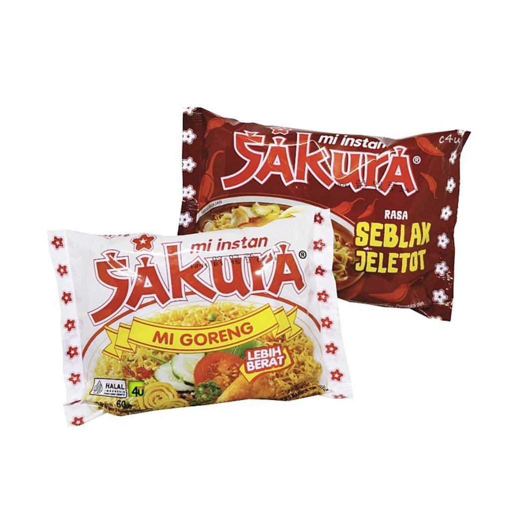 MIE SAKURA/MIE GORENG SAKURA  /MIE SEBLAK JELETOT SAKURA / MIE JADUL