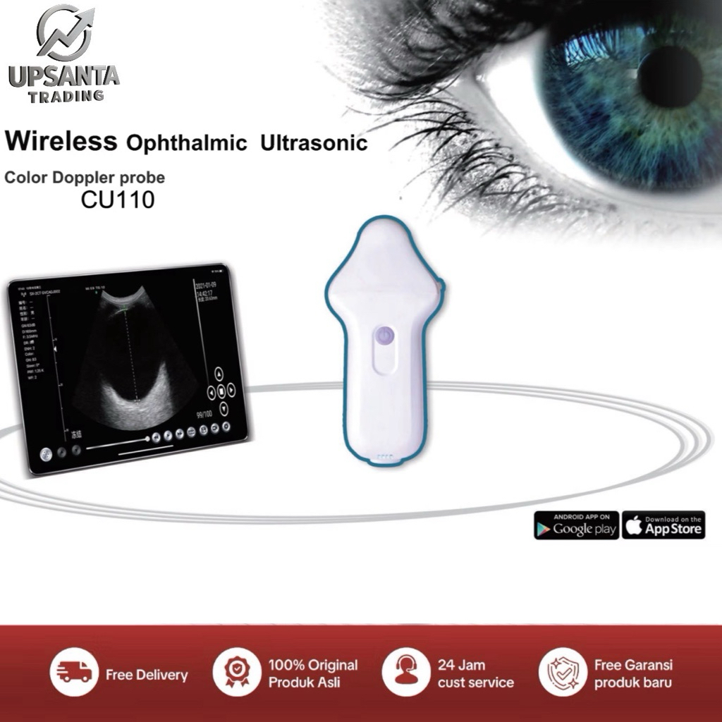 Wireless Ophthalmic Ultrasonic Echography | Portable USG Mata B-Scan Profesional