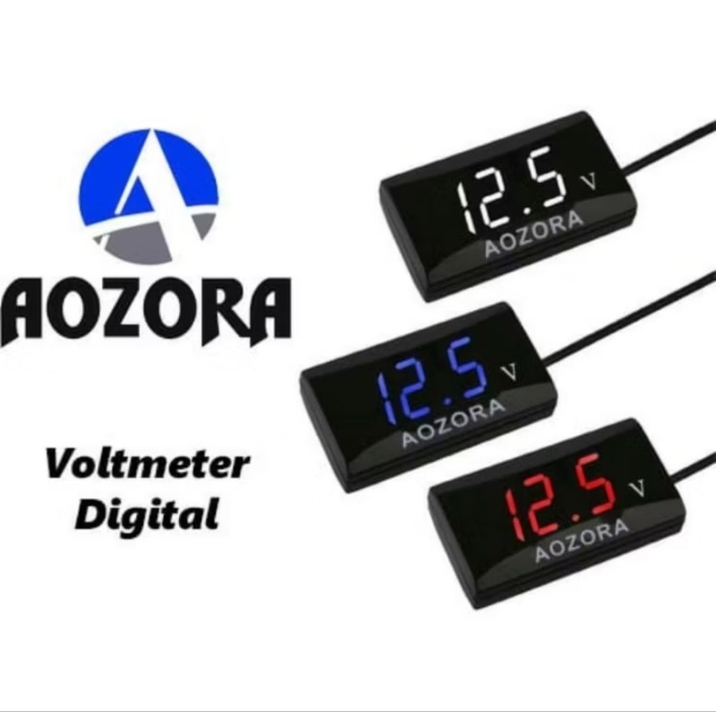 Voltmeter digital volt meter digital volt meter aki untuk semua motor