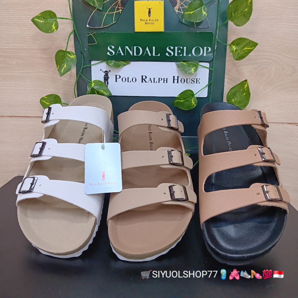 [Bisa COD/100% Original/Art BSK 07] Sandal Wanita POLO RALPH HOUSE/Sandal Wanita/Sandal Slide Wanita