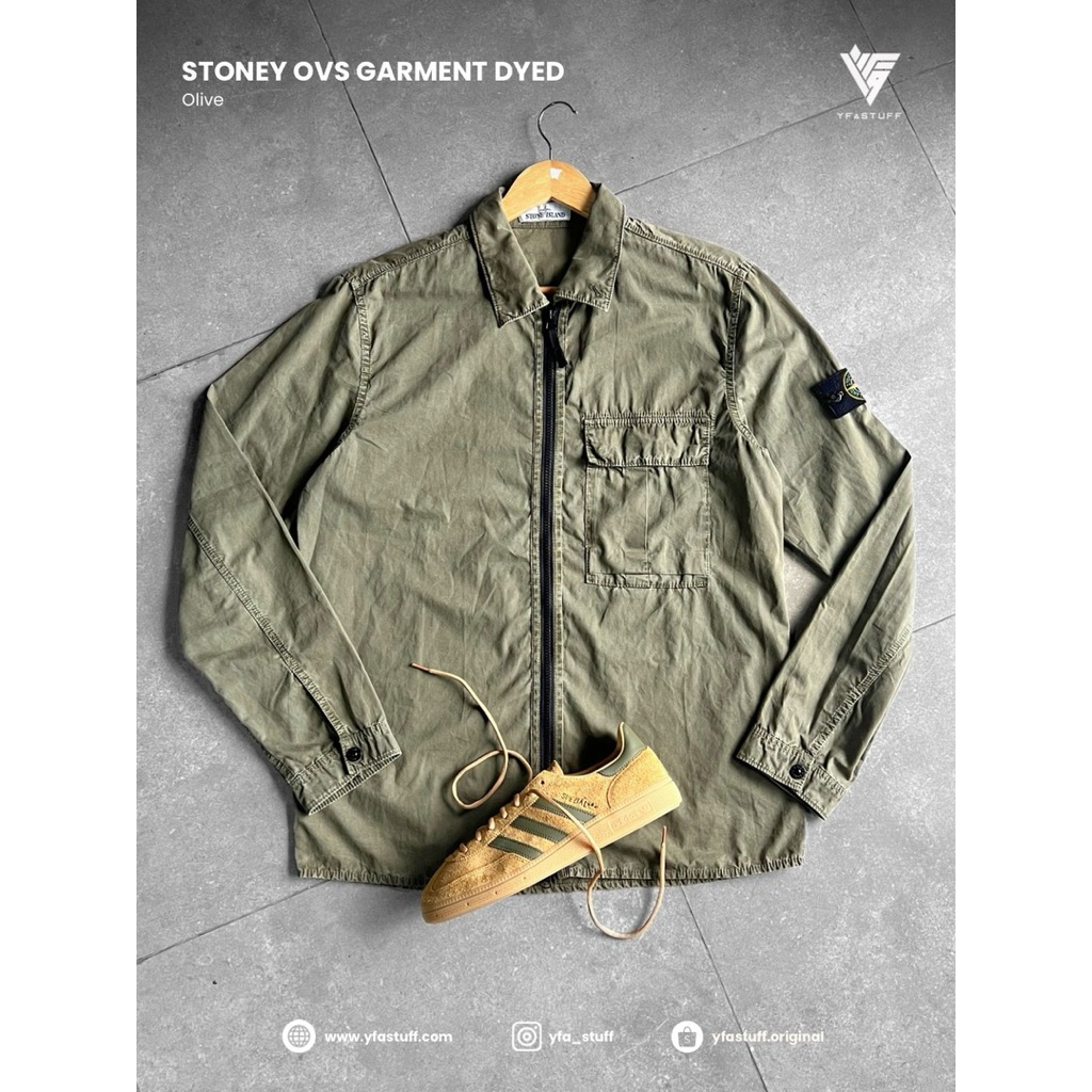 Overshirt Stone Island - L - Olive Green Original