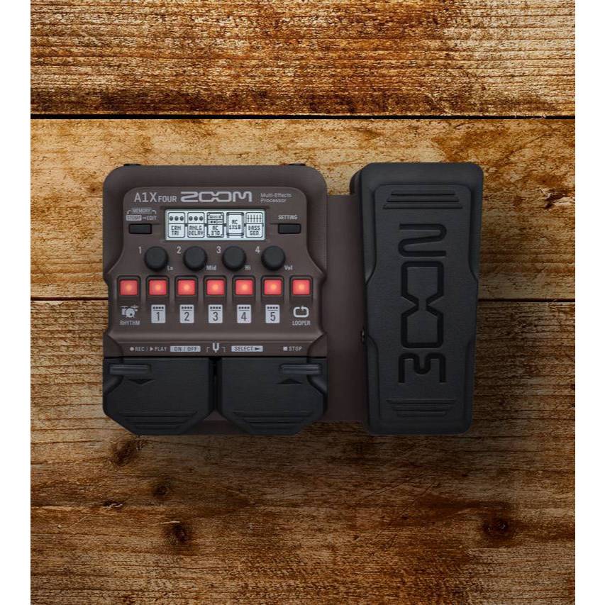 efek gitar akustik , biola saxophone Zoom A1X FOUR