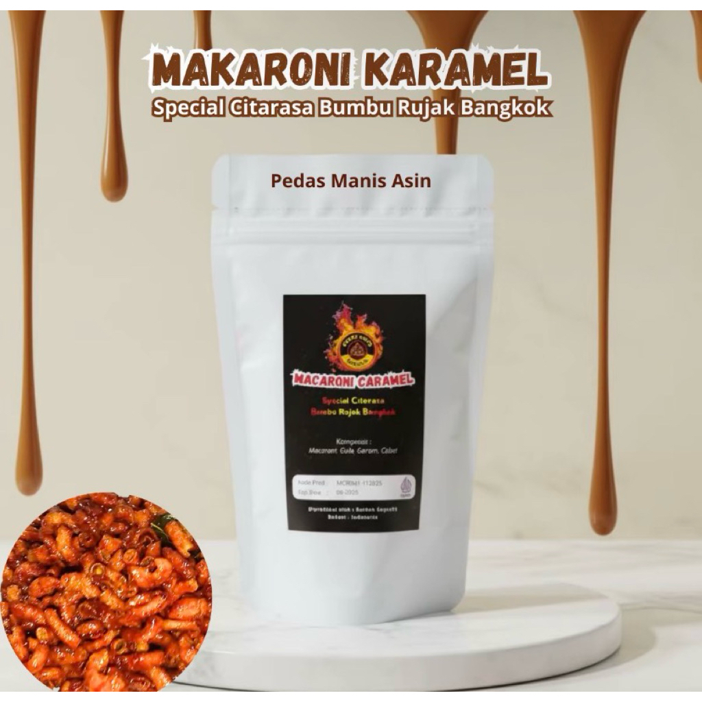 Makaroni Caramel Pedas Manis Asin Gatot Koco Original Halal (Bisa Cod)