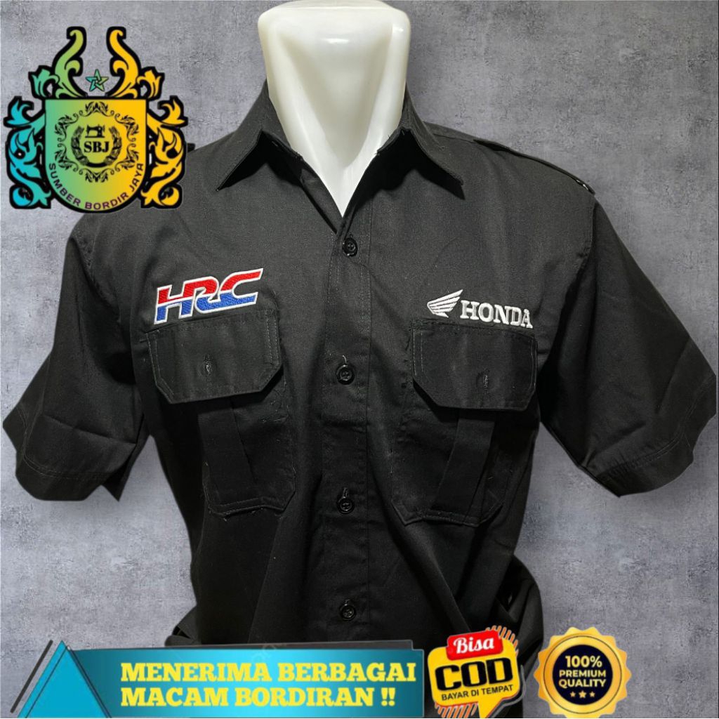 KEMEJA HONDA KEMEJA HONDA HRC FULL BORDIR KOMPUTER