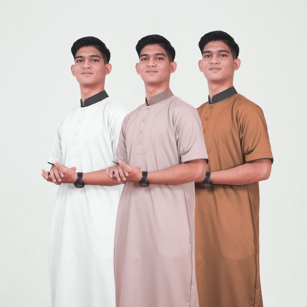 Biheib Taqwa "Gamis Basari" Taqwa Lengan Panjang Pria