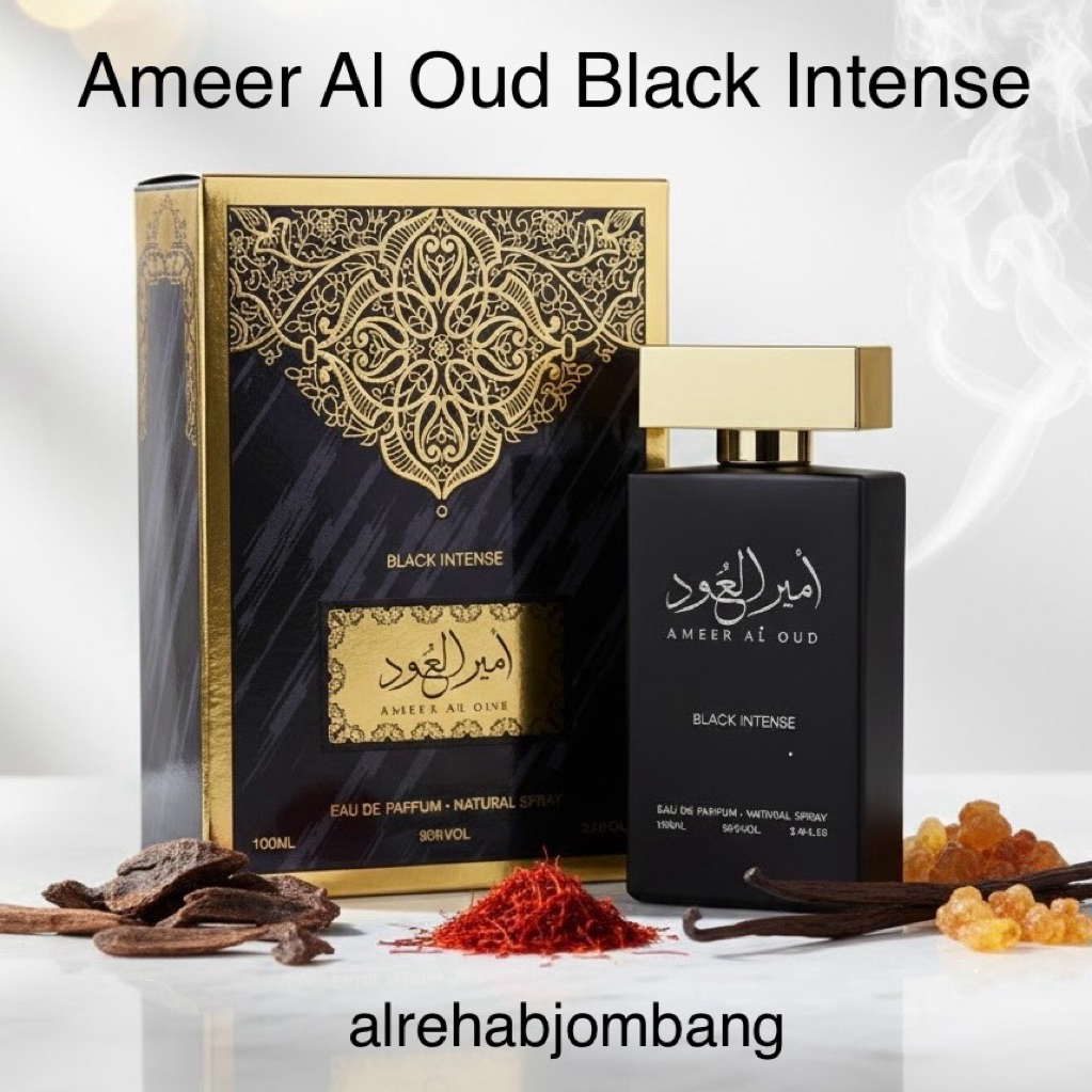 Parfum Ameer Al Oud Black Intense by Almas 100ml Spray Original
