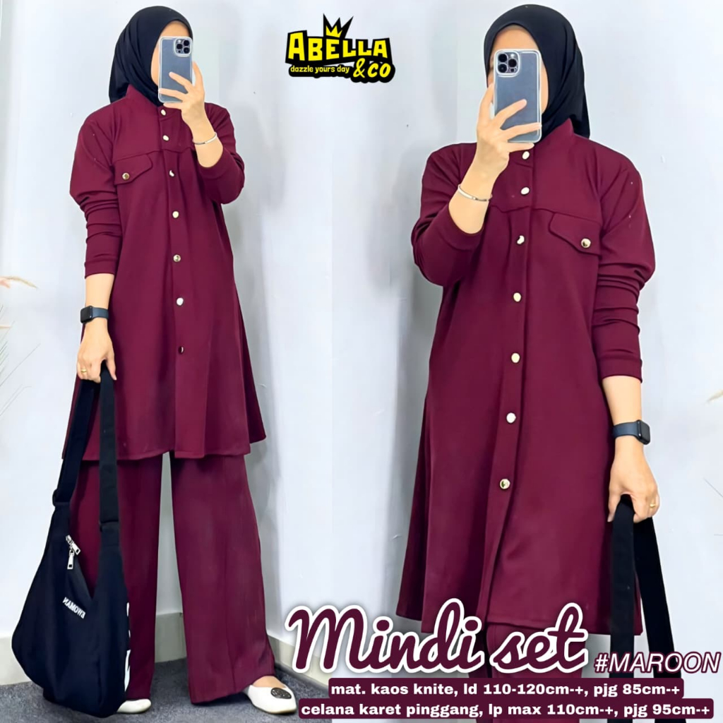 Pakaian Wanita HQ MINDI SET From AbELLA FASHION STORE