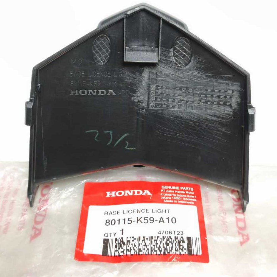 HONDA COVER KECIL SPAKBOR BELAKANG BASE LICENSE LIGHT VARIO 125 150 OLD 2015-2017 80115-K59-A10 AHM